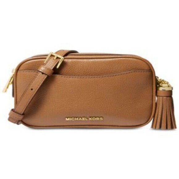 Michael Kors Handbags - New Michael Kors Convertible Leather Camera Bag in Acorn $168.00
